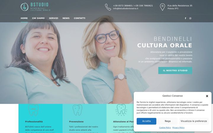 Screenshot of bstudiodontoiatria.it
