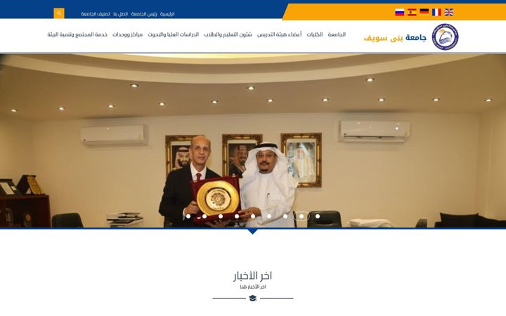 Screenshot of bsu.edu.eg