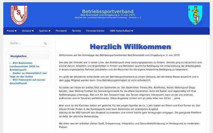 Screenshot of bsv-badbramstedt.de