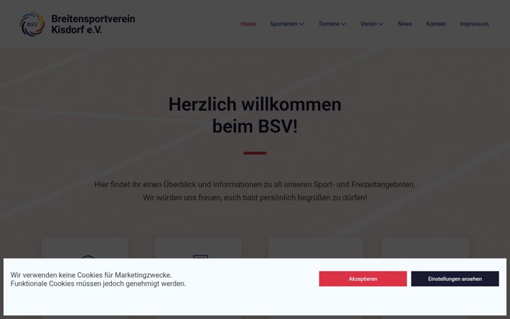 Screenshot of bsv-kisdorf.de