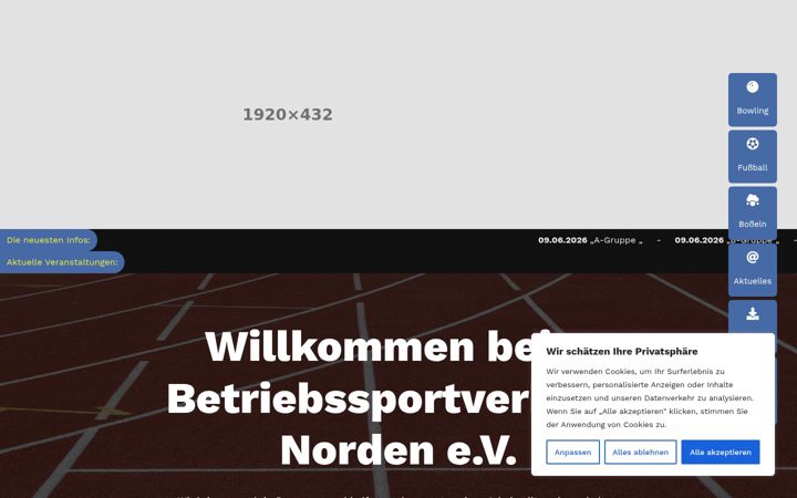 Screenshot of bsv-norden.de