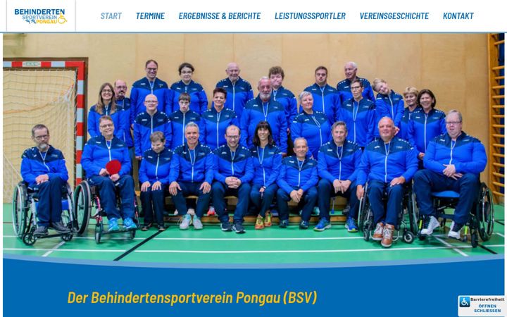 Screenshot of bsv-pongau.at