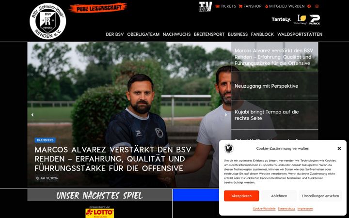 Screenshot of bsv-rehden.de