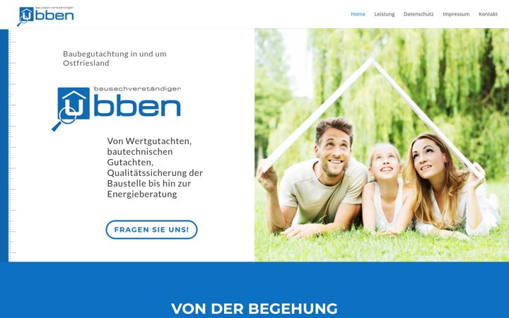 Screenshot of bsv-ubben.de
