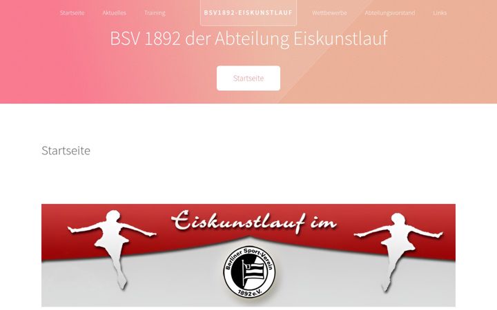 Captură de ecran a bsv1892-eiskunstlauf.de