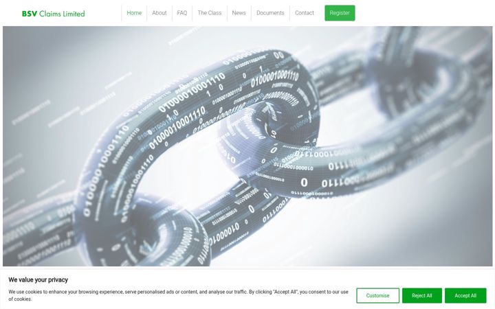 Screenshot of bsvclaims.com