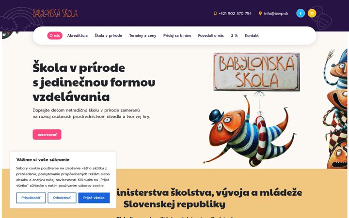 Snímek obrazovky bsvp.sk