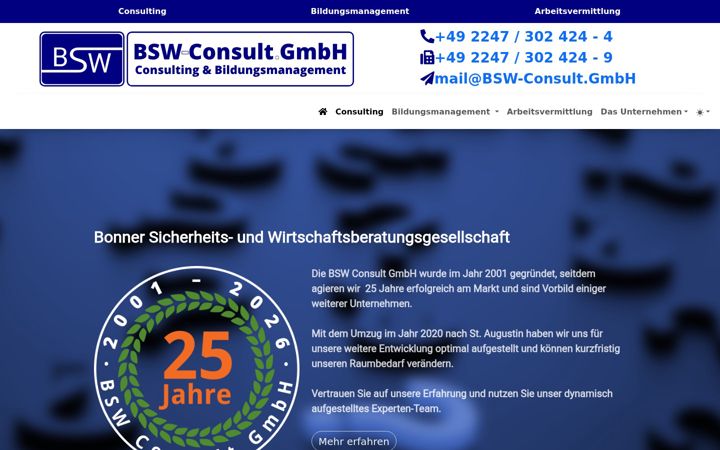 Screenshot of bsw-consult.de