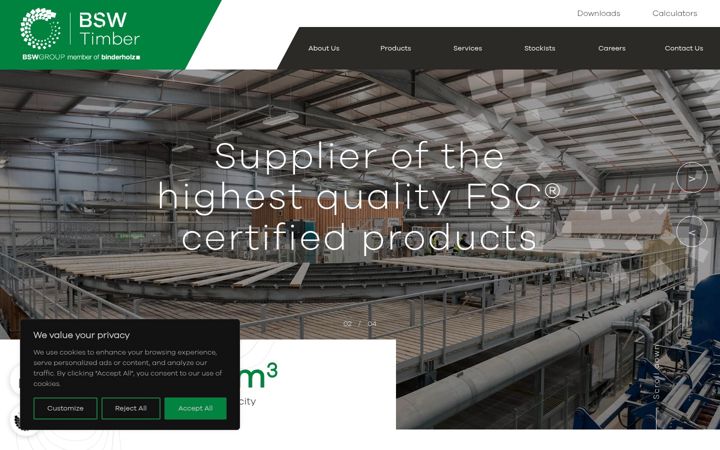 Screenshot of bsw.co.uk