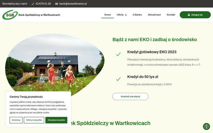 Screenshot van bswartkowice.pl