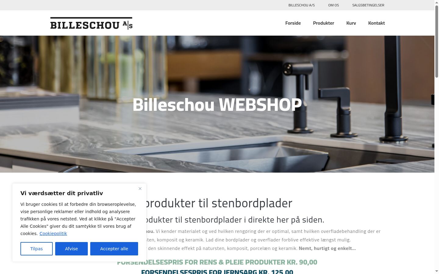 Screenshot des Einwilligungsbanners vor jeglicher Interaktion