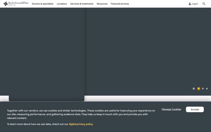Screenshot του bswhealth.com
