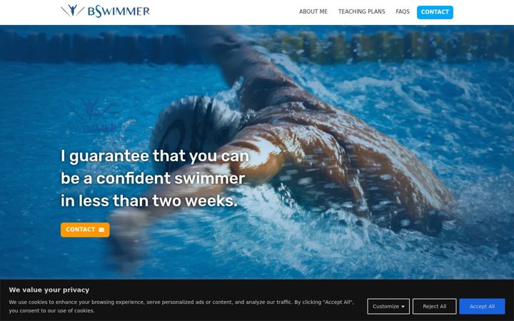 Screenshot of bswimmer.com