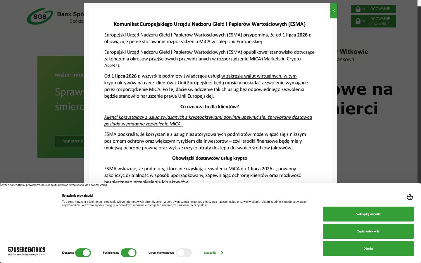 Screenshot van de toestemmingsbanner zoals getoond vóór enige interactie