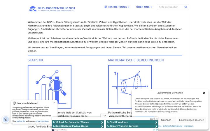Screenshot of bszh.de