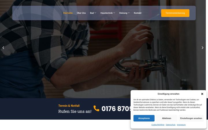Screenshot of bt-haustechnik.de