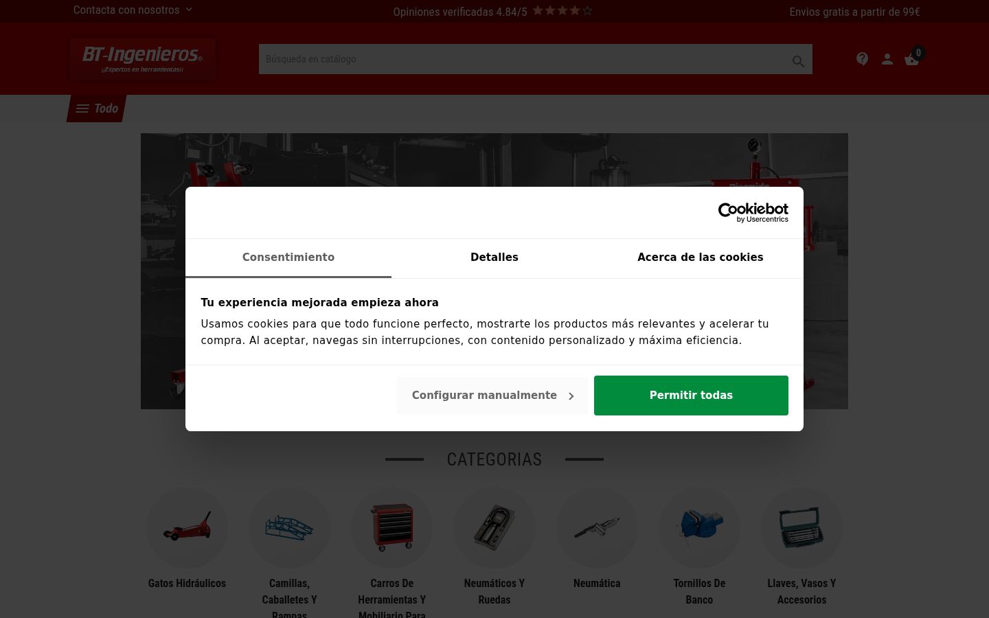 Snímek obrazovky baneru souhlasu zobrazeného před jakoukoli interakcí