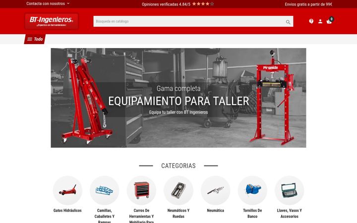 Screenshot of bt-ingenieros.com