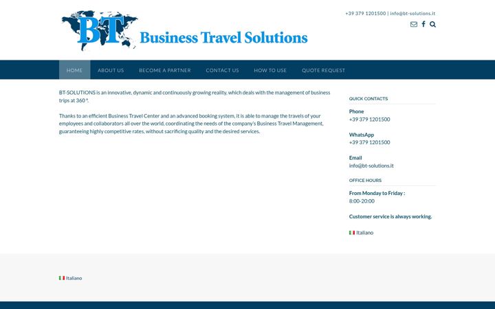 Screenshot of bt-solutions.it