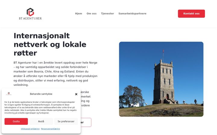 Screenshot of btagenturer.no