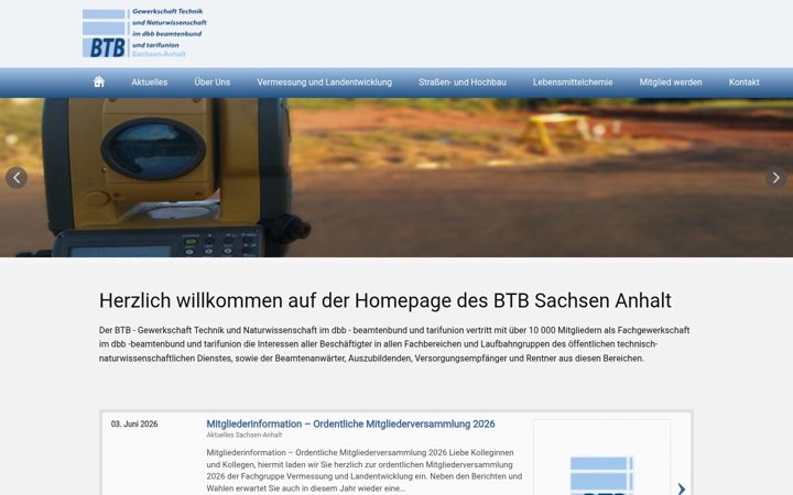 Screenshot of btb-sachsen-anhalt.de