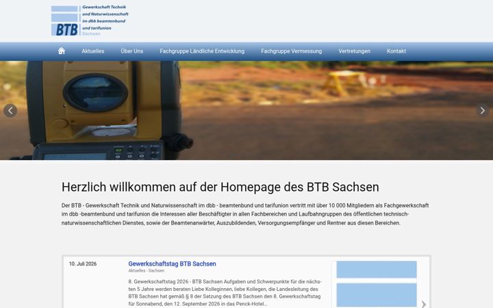 Captură de ecran a btb-sachsen.de