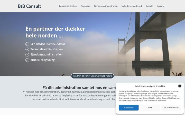 Screenshot of btbconsult.dk