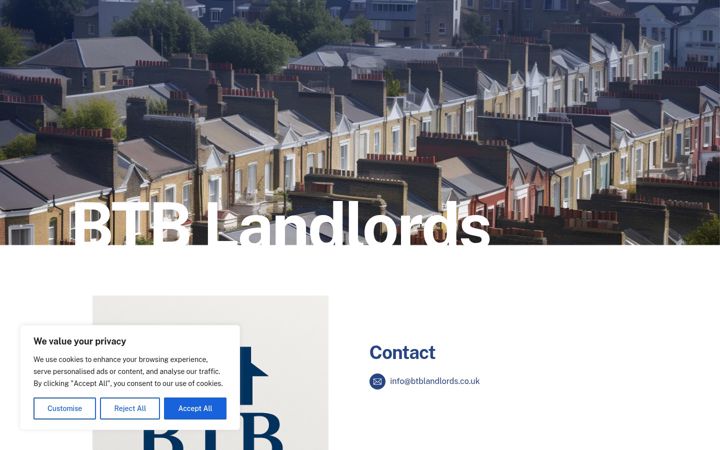 Screenshot of btblandlords.co.uk