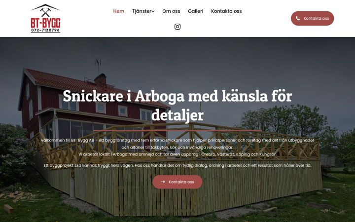 Screenshot of btbyggarboga.se