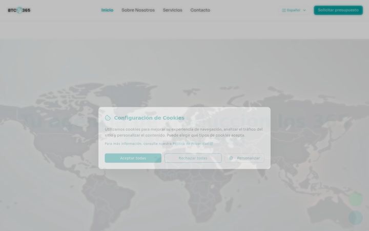 Екранна снимка на btc365.es