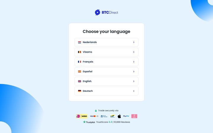 Screenshot of btcdirect.eu
