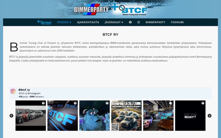 Screenshot of btcf.fi