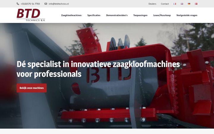 Screenshot of btdtechnics.com