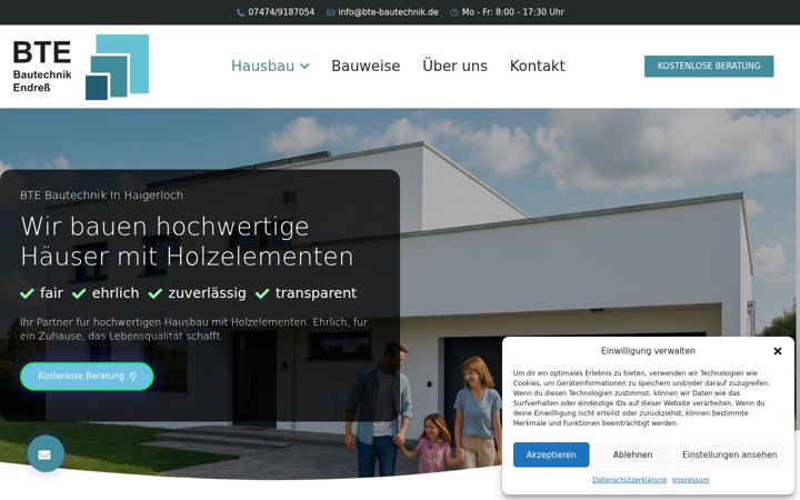 Screenshot of bte-bautechnik.com