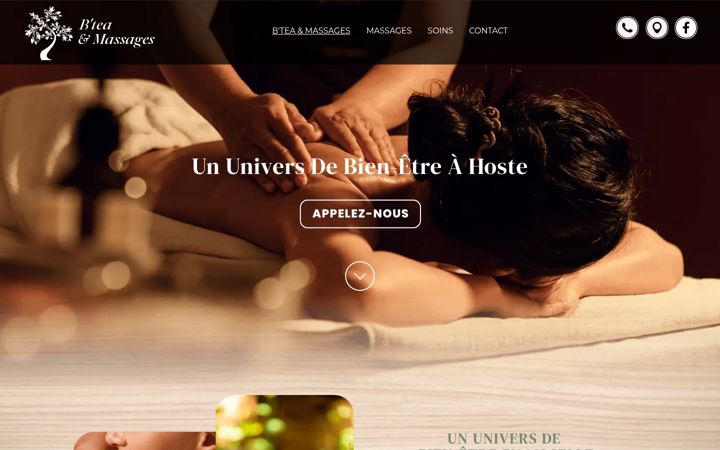 Screenshot of btea-massages.fr
