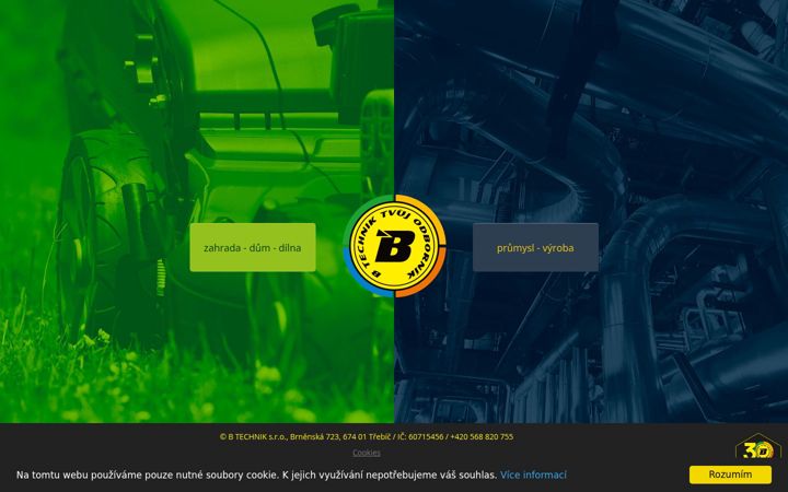Screenshot of btechnik.cz