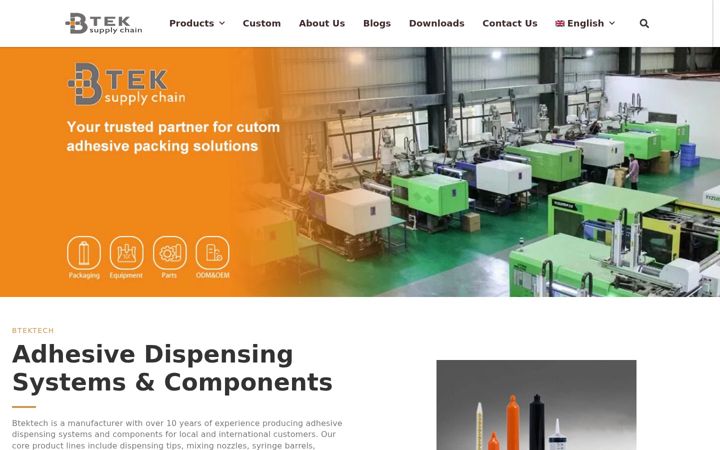 Screenshot of btektech.com