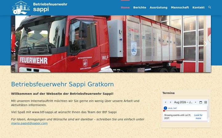 Screenshot of btf-sappi.at
