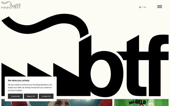 Screenshot of btf.de