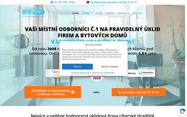 Képernyőkép: btfacility.cz