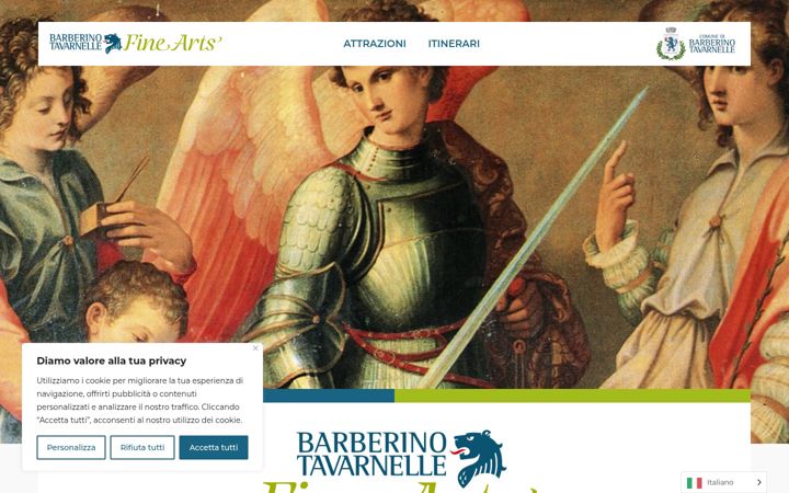 Screenshot von btfinearts.it