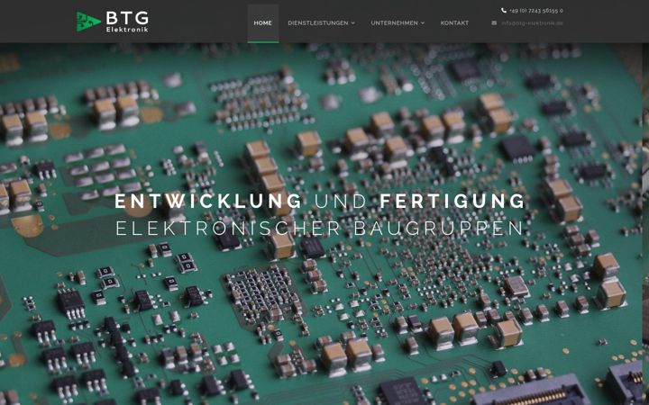 Screenshot of btg-elektronik.de