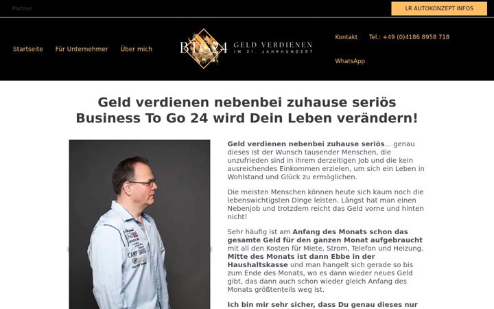 Screenshot di btg24.eu