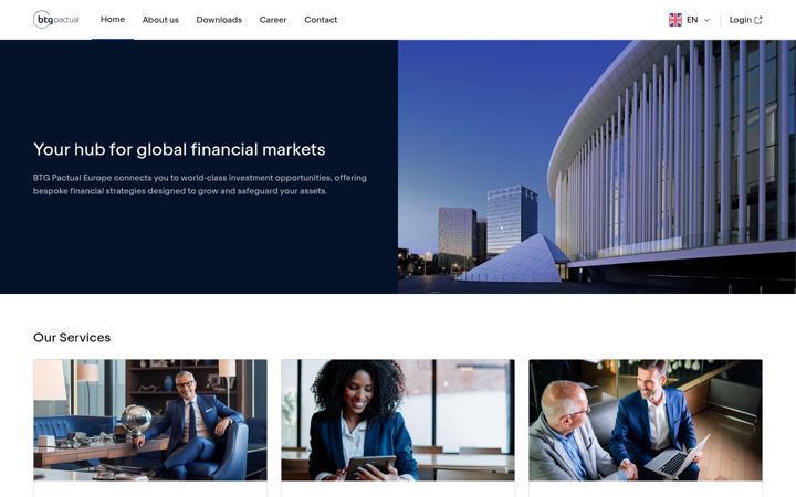 Skjermbilde av btgpactual.eu
