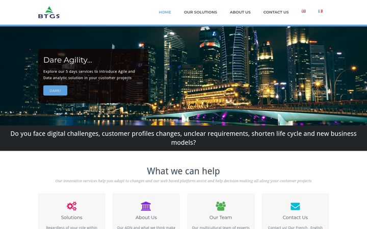 Screenshot of btgsgroup.com