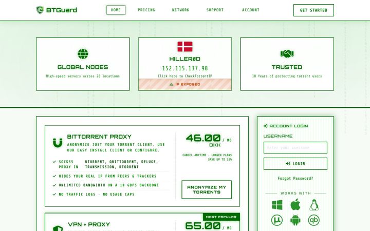 Screenshot of btguard.com