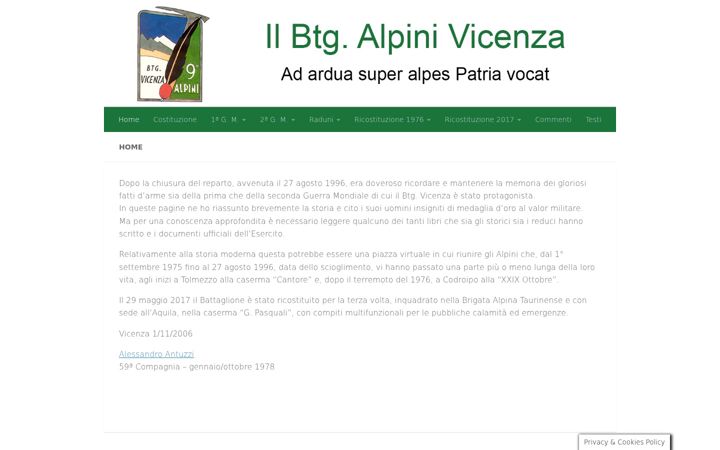 Screenshot von btgvicenza.it