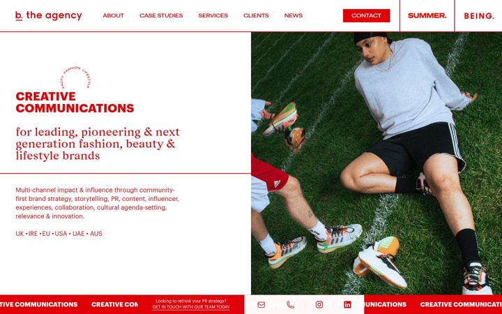 Screenshot of bthecommunicationsagency.com