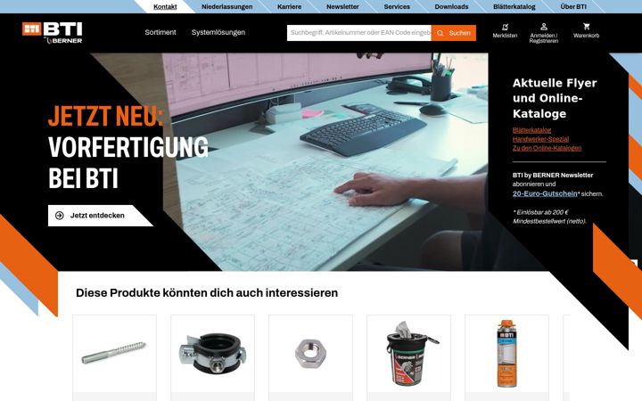 Screenshot of bti.de