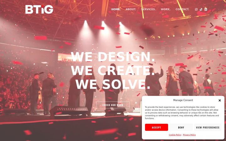 Screenshot of btigevents.com